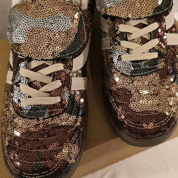 Steve Madden Madrid Camo Sequin Sneakers - Picture 2 of 5